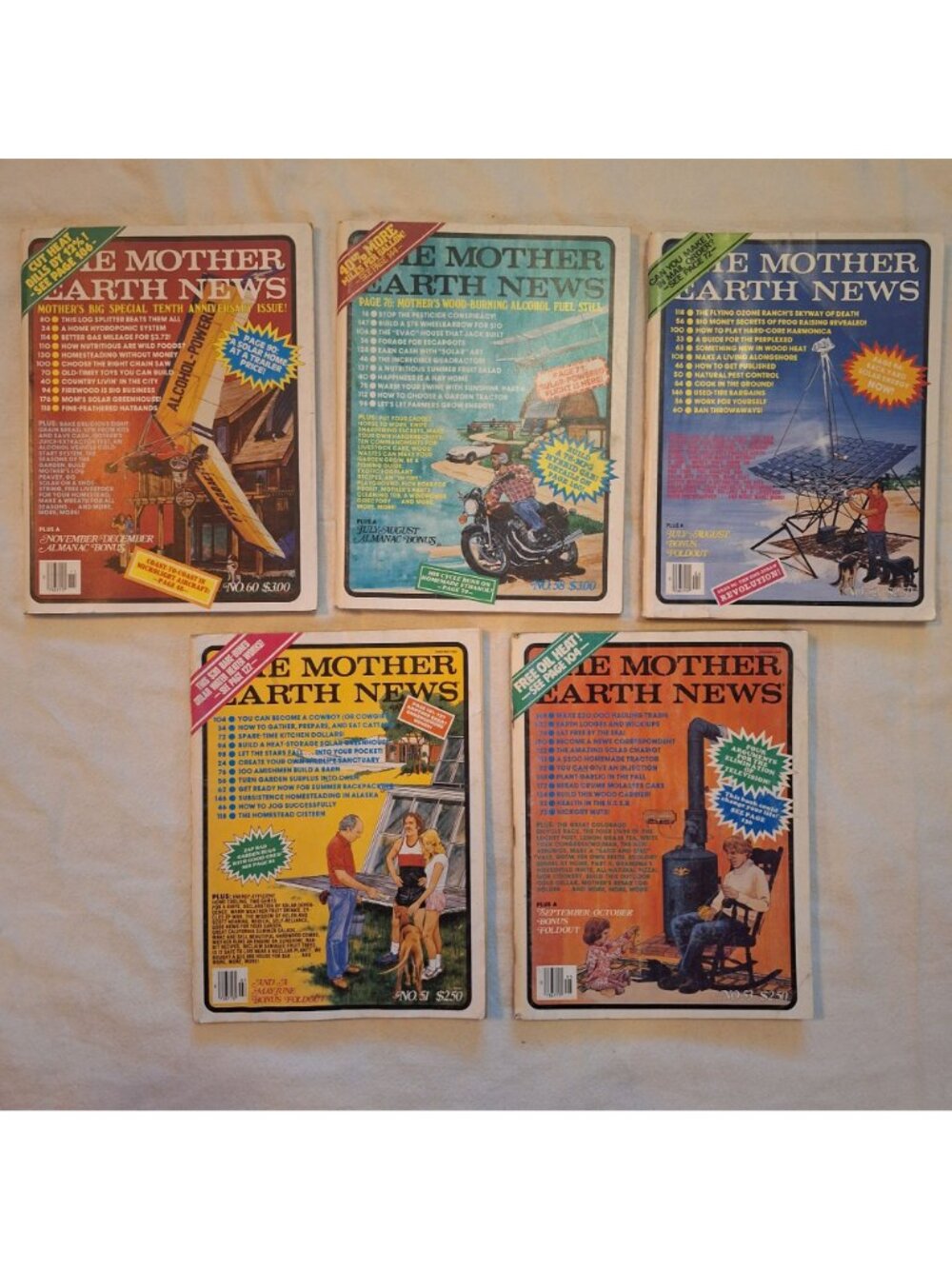 Mother Earth News Magazines 5 Lot 1978 1979 Vintage Homesteading Garden DIY Farm - Picture 12 of 12